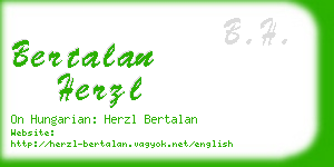 bertalan herzl business card